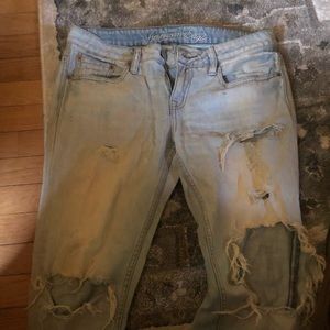 Ripped cropped jeans